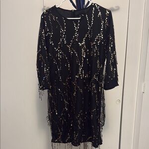 Boohoo Black Sequin Embellished Sheath Dress